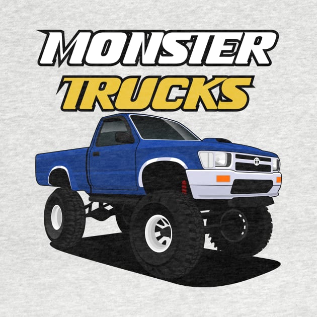 Monster Trucks - blue monster by masjestudio